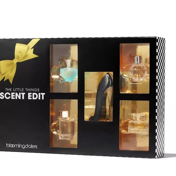 Bloomingdale's 5 Pc Perfume Sampler Gift Set + $25 off cert - $70 Value NIB - Picture 1 of 5